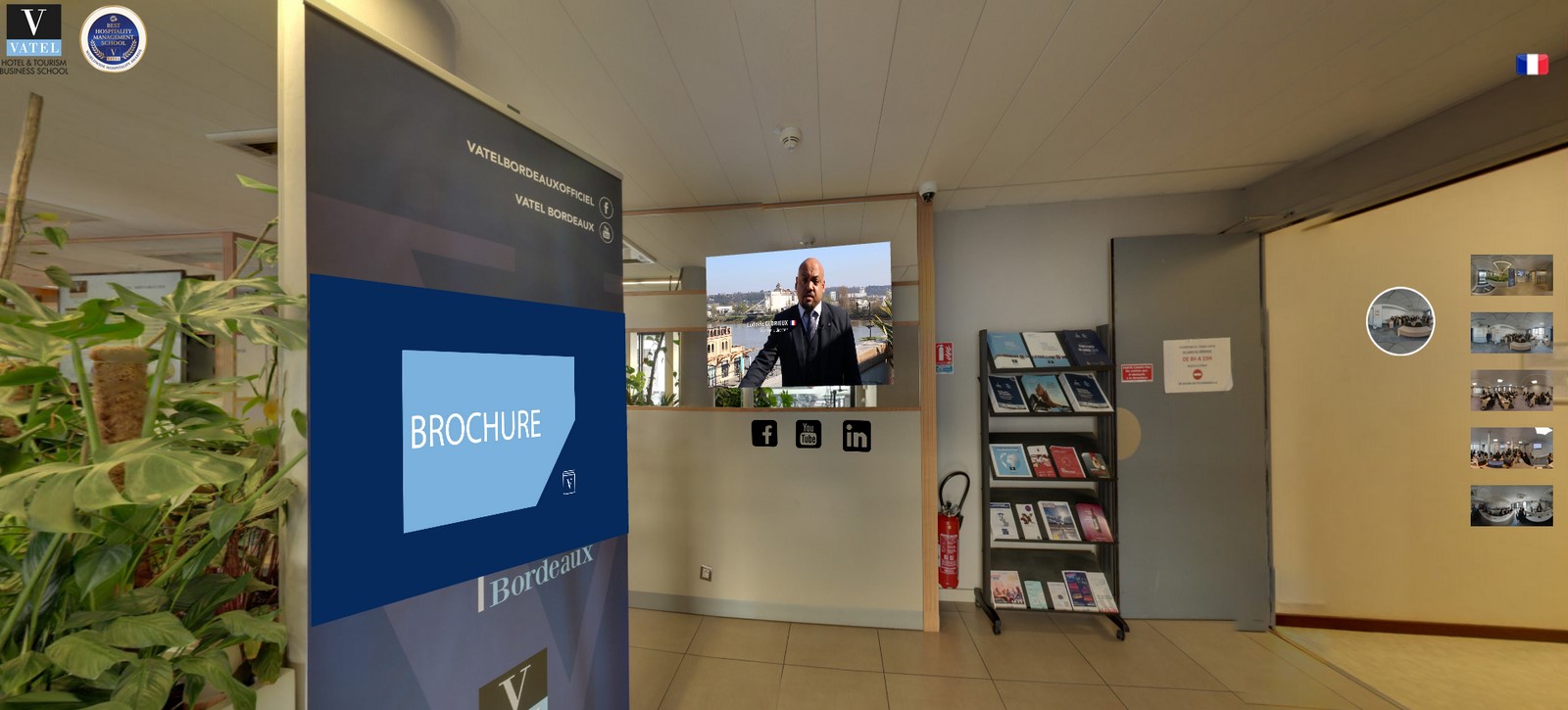Visite virtuelle de l'école Vatel Bordeaux Virtual Tour of Vatel Bordeaux School