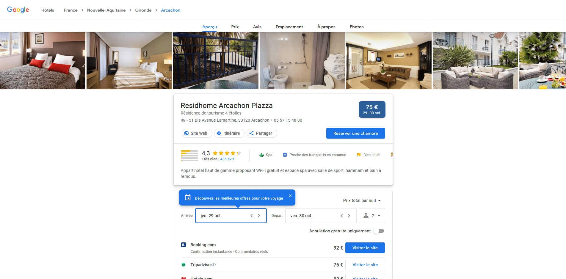 Residhome Arcachon Plazza – Visite virtuelle hotel : comment valoriser votre établissement