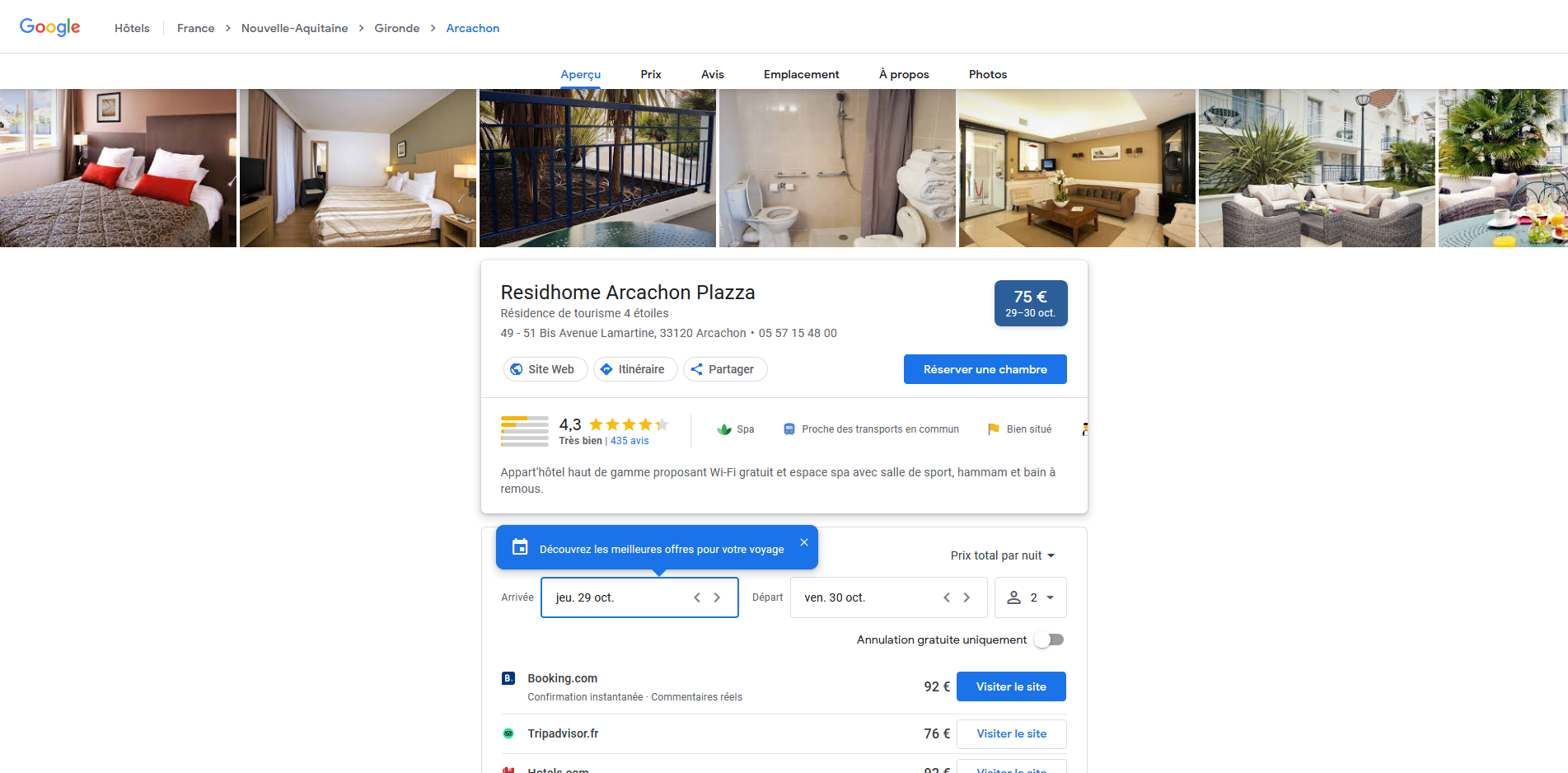 Residhome Arcachon Plazza – Visite virtuelle hotel : comment valoriser votre établissement