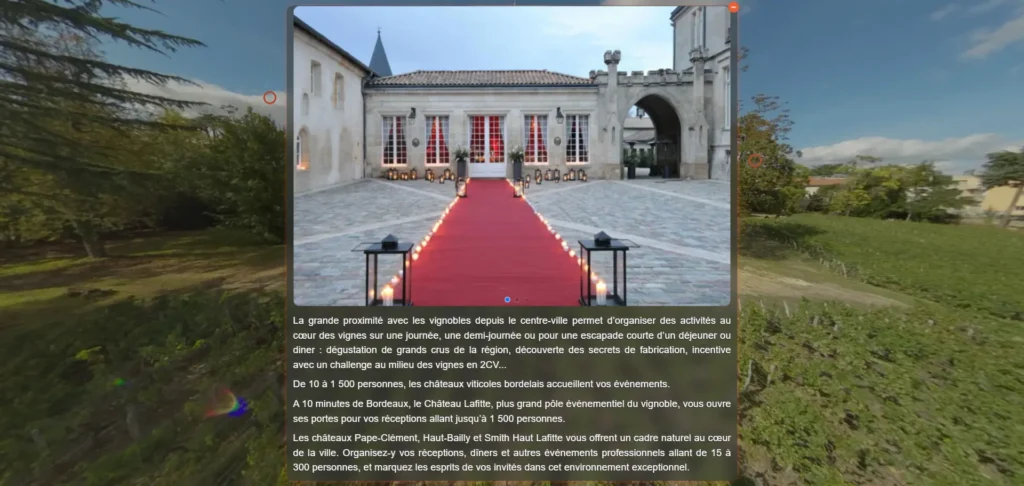 Visite virtuelle 360° immersive bordeaux