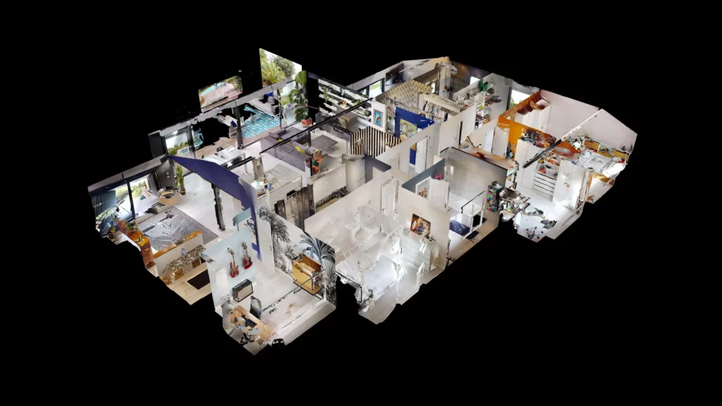 visite virtuelle maison - plan dollhouse