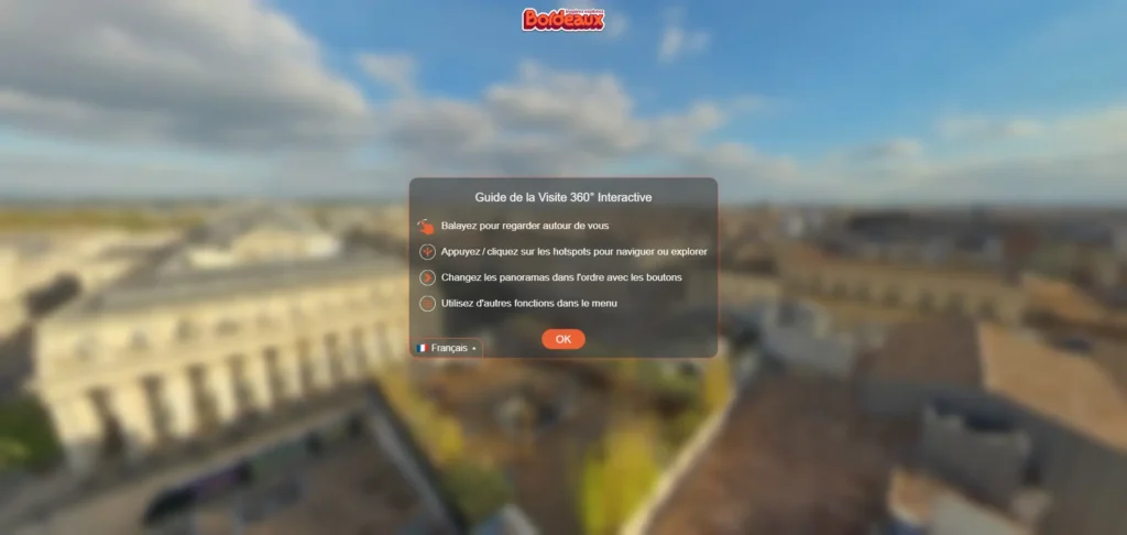 Visite virtuelle Office de Tourisme de Bordeaux