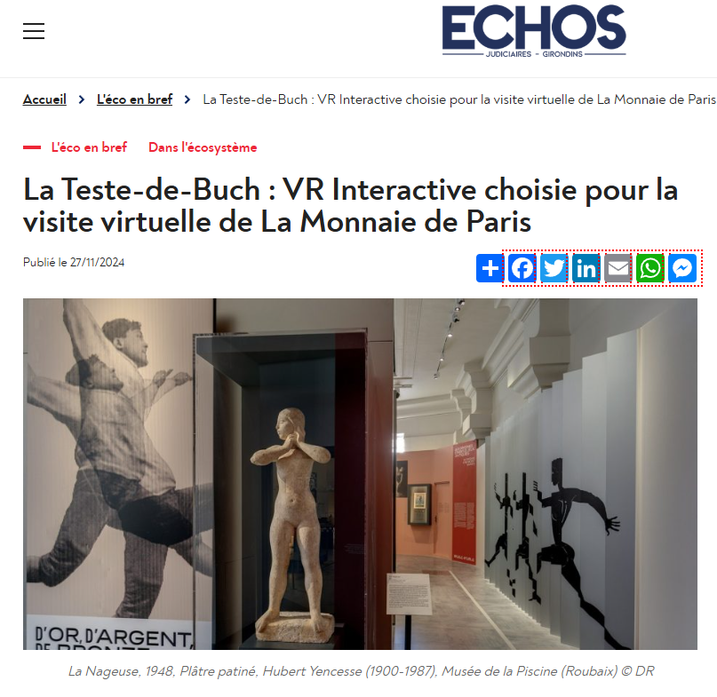 Echo Girondins - VR Interactive