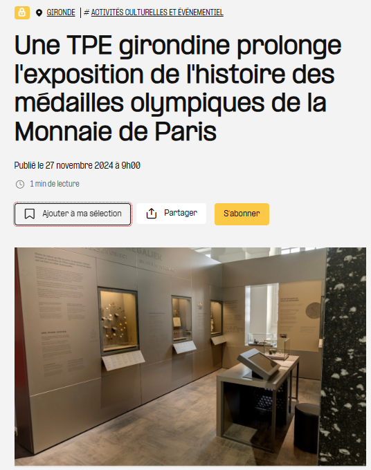 TPE Gironde Le Journal des entreprises – Presses & Média
