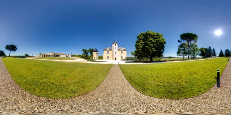 Visite virtuelle chateau dans le bordelais rayonnement internationale